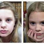 Alexandria (left) and Kyliyah (right) Bain have been found alive and safe. Authorities said Adam Mayes shot himself as police closed in on him Thursday evening. Relatives said the motive for the kidnapping may have been that Mayes believed he was the girls' father.