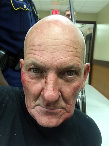 This photo released by the Louisiana State Police shows Kevin Daigle, 54, of Lake Charles, La. A Louisiana state trooper was shot in the head and critically injured Sunday, Aug. 23, 2015, during a struggle with a man whose pickup truck had run into a ditch after being reported as driving erratically, Louisiana State Police said. Col. Michael Edmonson, head of state police, said the arrested man, Daigle, had a number of previous arrests, though he did not know details. He said he did not know all the charges that Daigle will face, but they will include attempted murder of a police officer. (Louisiana State Police via AP)