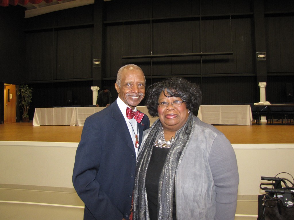 Sen. Hillman Frazier and Marian Talley, president of Mary Church Terrell Literary Society and associate pastor of Farish Street Baptist Church, enjoyed the event. Photos By Janice K. Neal-Vincent