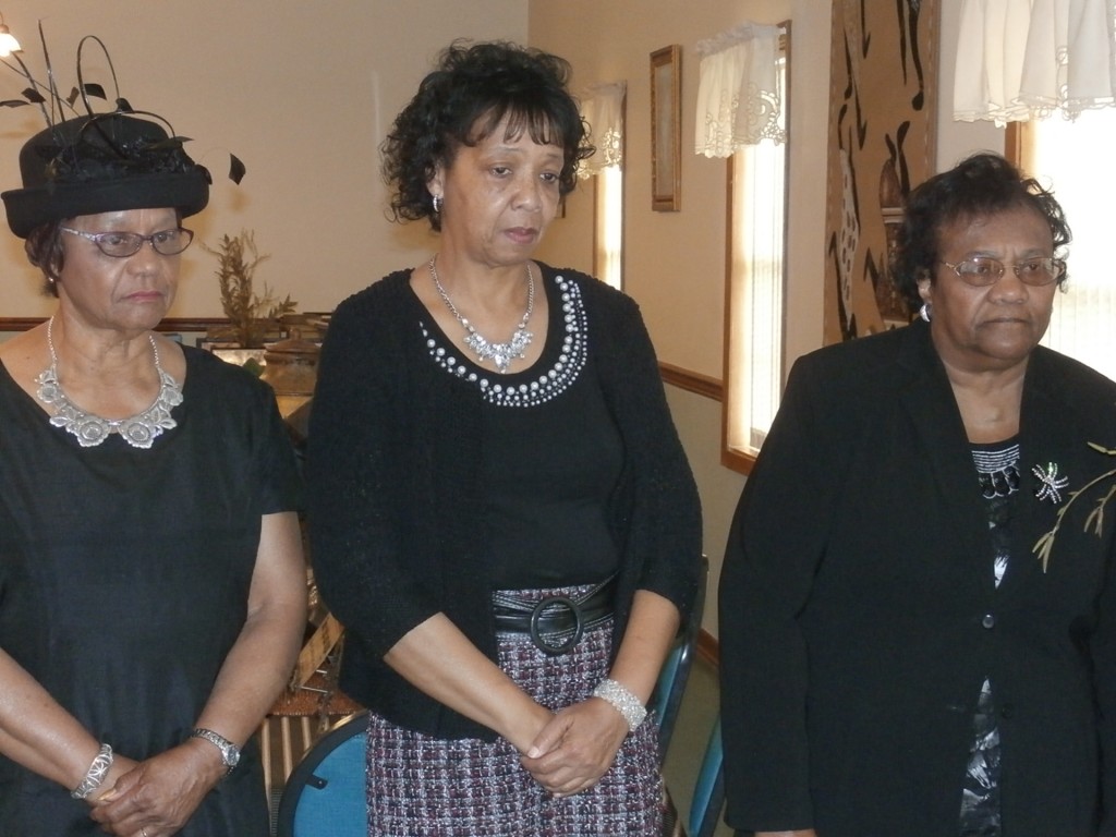 The Eureka Arts Federated Club, a Prentiss unit of the National Association of Colored Women’s Clubs, inducted new members Queen Ester Sutton, Minnie Magee and Maxie Laird at a ceremony held Feb. 20. Photos by Natalie Bell