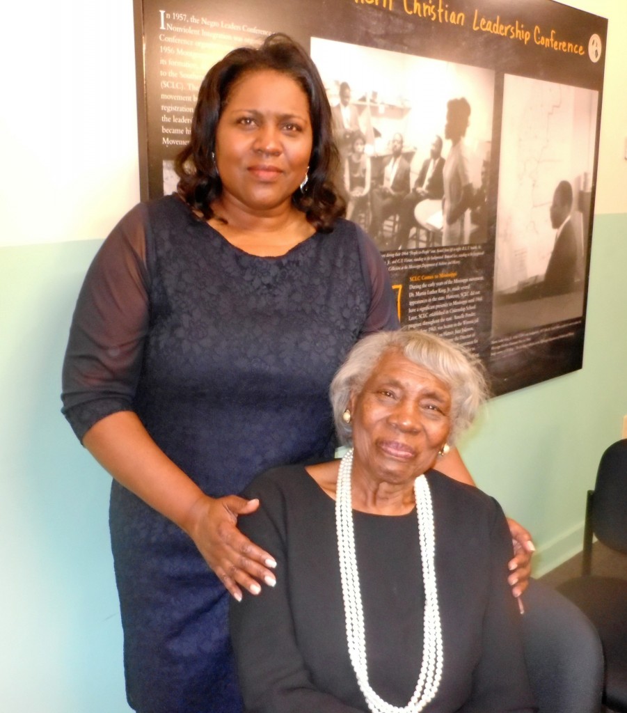 Carol Ann Madison, wife of the late Rev. Dr. Isaiah Madison, is shown with her mother, Helen Miller. Photo by Stephanie R. Jones