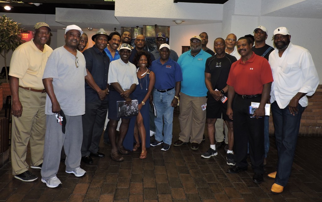 Willie Richardson, left, joins members of the MS Retired NFL Players Association