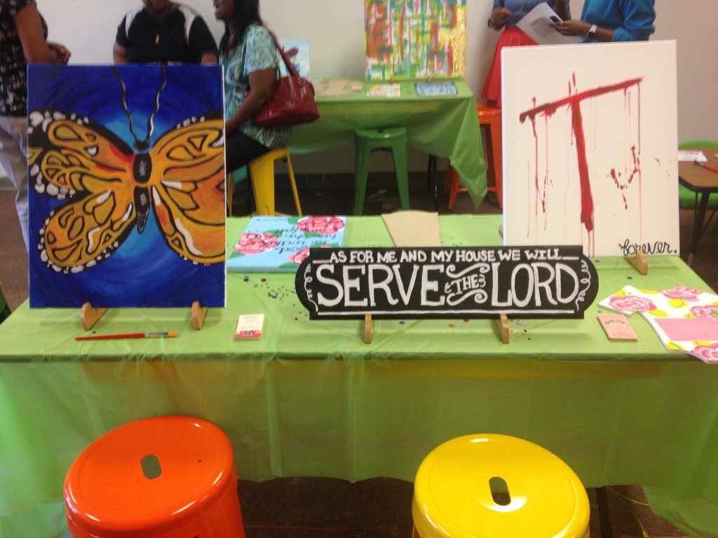 Participants in Crafters classes can learn to create all sorts of paintings. PHOTO BY SHANDERIA K. POSEY