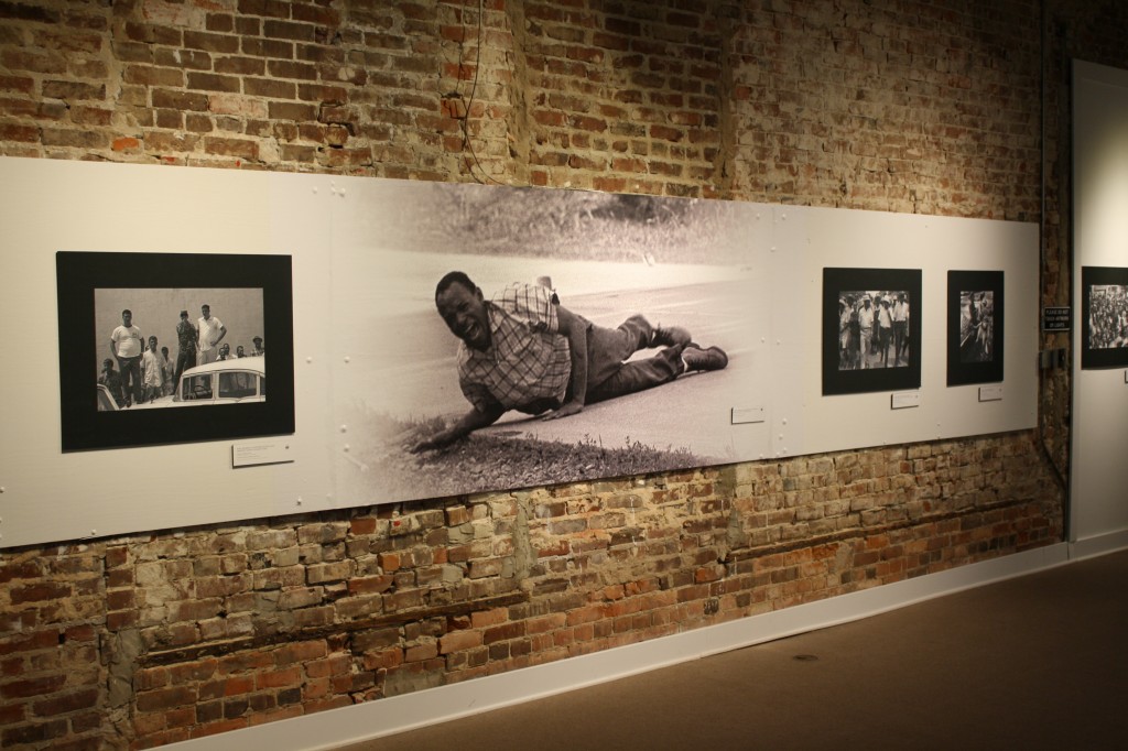 The exhibition at Smith Robertson Museum and Cultural Center called “James Meredith: Am I Or Am I Not a Citizen” displays several historical photos. PHOTOs BY Shanderia K. Posey
