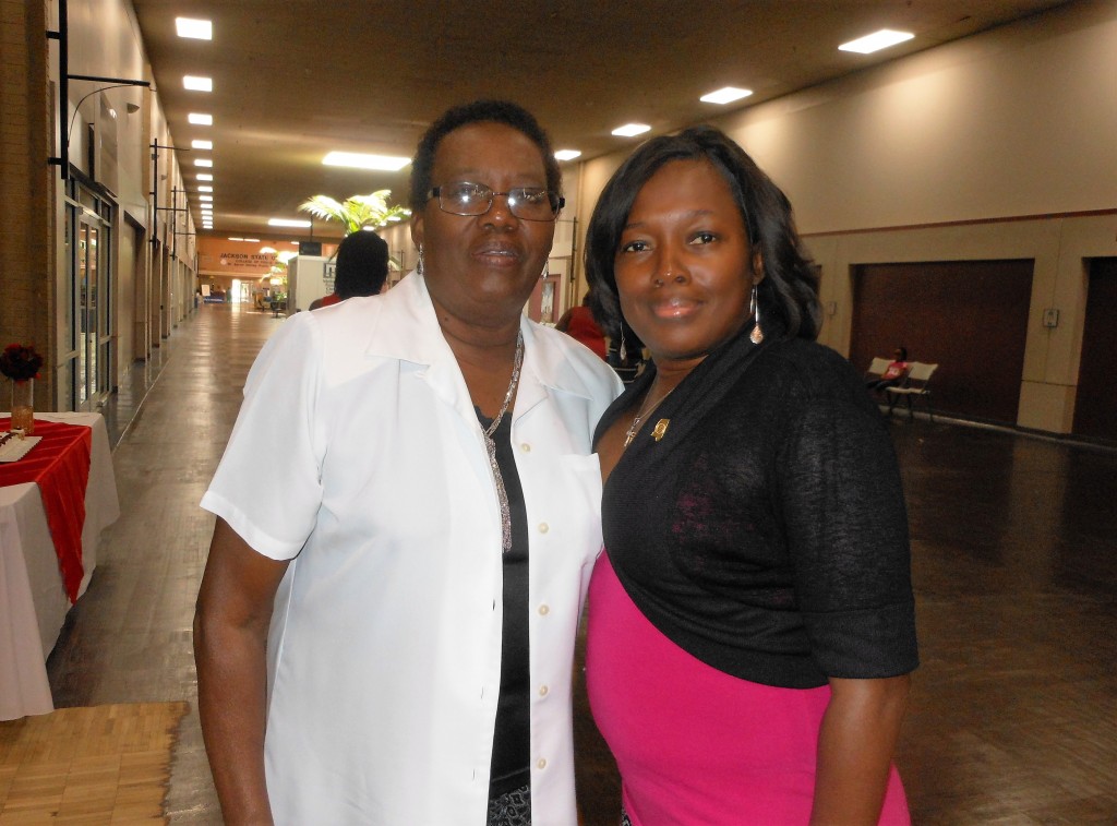 Nancy Julius (left) is shown with her daughter Jeanne Tate, 44, who has sickle cell anemia. photo by Stephanie R. Jones