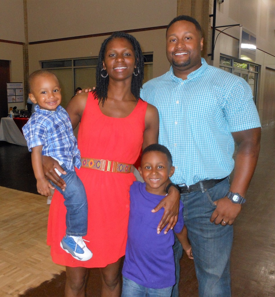 Latasha and Chris Stamps are shown with their sons Cameron, 3, and Christopher, 6. Christopher received a bone marrow transplant from his brother, which cured him of sickle cell anemia