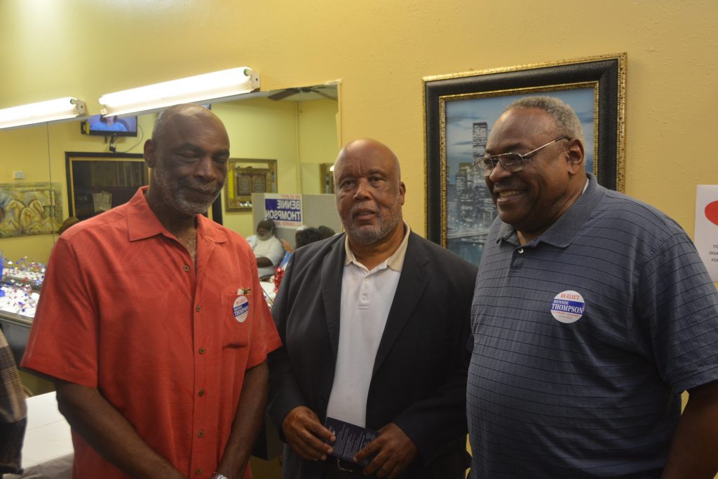 Pictured are Rep. Bennie Thompson (left) and William Dilday. PHOTOS BY KEVIN BRADLEY