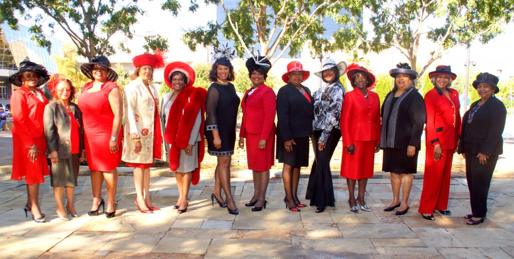 The National Coalition of 100 Black Women Inc. Central Mississippi Chapter is gearing up for its annual Holiday Top Hat Brunch. Pictured are (from left) Dr. Corinne Anderson, Ethel Gibson, Lisa Green, Brenda Cox, Rita Wray, Katrina B. Myricks, Belinda Fields, Dr. Laverne Gentry, Keshia Sanders, Dr. Cynthia Armstrong, Gloria Johnson, Maggie Terry Harper and Terryce Walker. PHOTO BY JAY JOHNSON