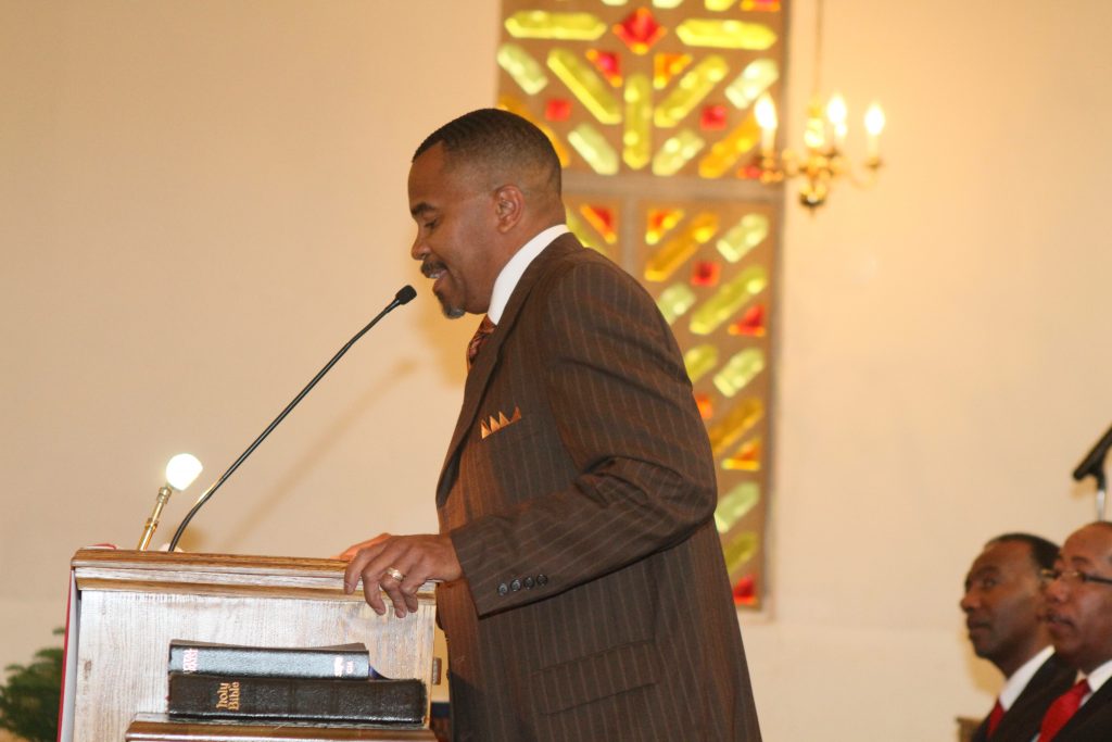 Mt. Nebo Pastor John A. Wicks delivers ordination message