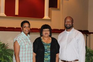 Pictured are (from left) Adrian Murry, Clintoria Johnson and Michael Minor. SUBMITTED PHOTO