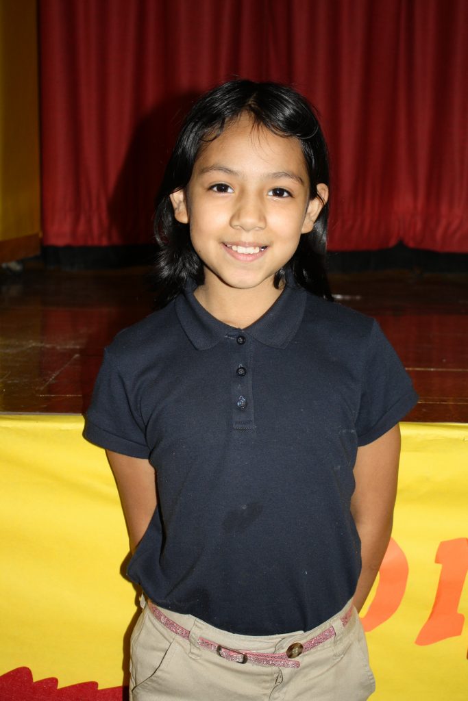 Carla Garcia, 9, – “For school because I get to learn more stuff that I don’t even know.”