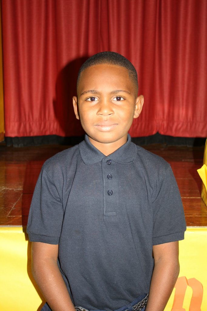 Jerrell Sinclair Thomas, 9, – “My teacher Ms. MacField because she’s funny, and she helps me learn.”