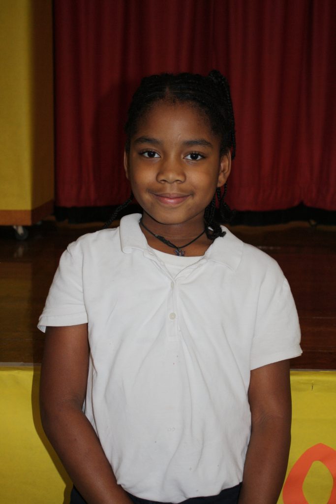 Ka’nya Young, 8, – “I’m thankful for the world because I live on it and my family.”