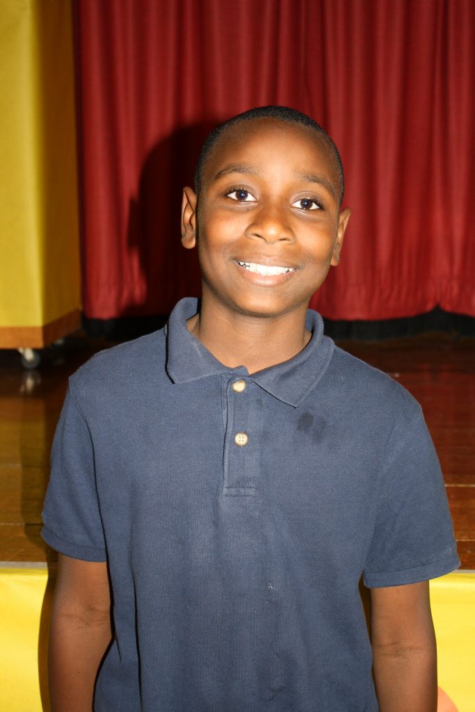 Nehemiah Tucker, 9, – “All the things that my mom does for me. She cooks for me and helps me with my homework.”