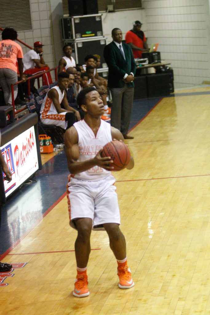 Devanate Horton of Callaway Chargers was hot from 3 point line.