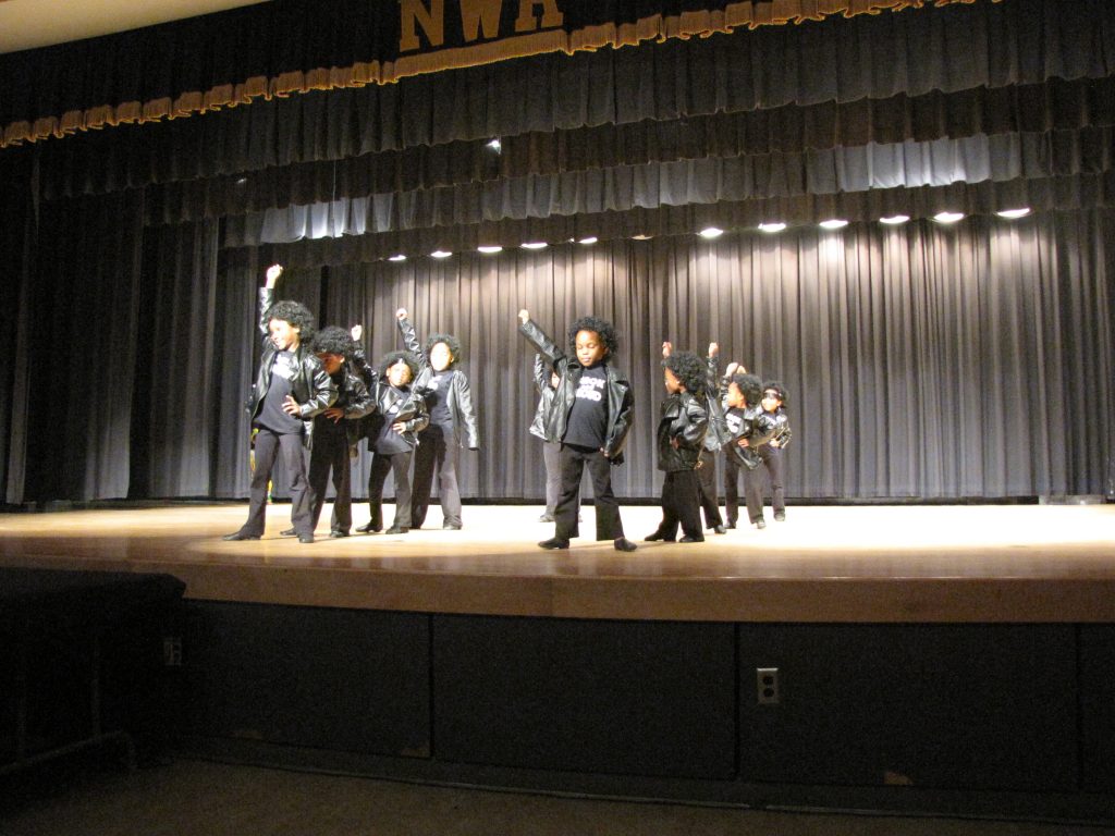 Student performers at New Hope’s Black History grand finale.